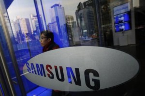 A man walks out of Samsung Electronics' headquarters in Seoul